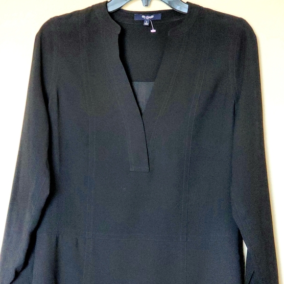 MADEWELL Director Shift Dress in Black - Picture 3 of 6